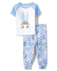 Unisex Baby And Toddler Bunny Snug Fit Cotton Pajamas - brook | The Children's Place