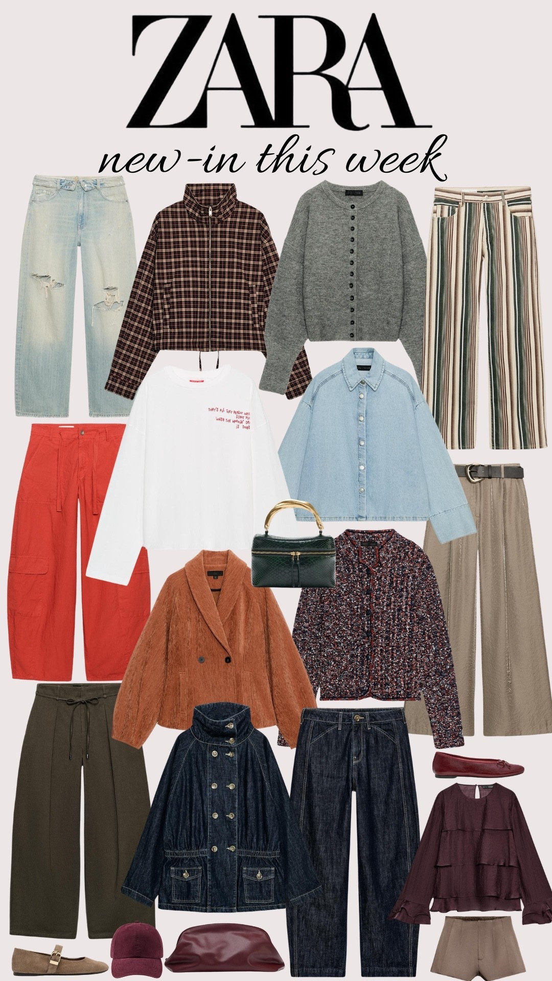 It’s Thursday… this means ZARA NEW-IN📦🍂  love their new pants!! Especially the red one and the one underneath the red one😍

#LTKFashionMonth #LTKautumn #LTKstyletip