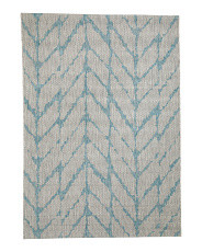 Made In Turkey 5x7 Indoor Outdoor Chevron Rug | TJ Maxx