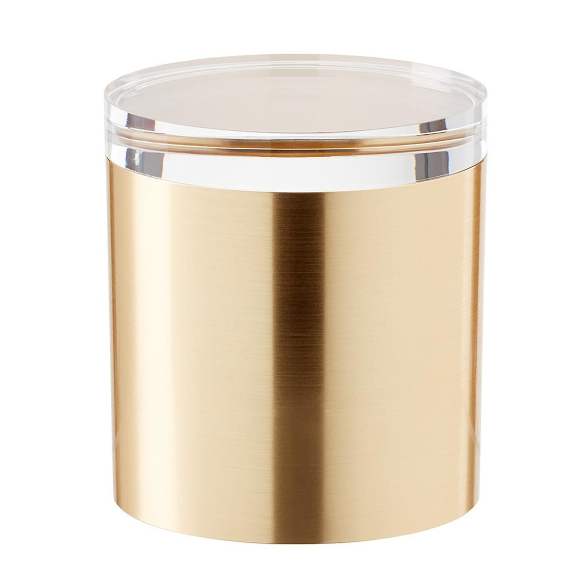 Acrylic Lid Canister Brushed Gold | The Container Store