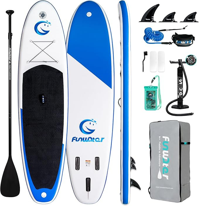 FunWater Inflatable 11'×33"×6" Ultra-Light Stand Up Paddle Board for All Skill Levels with Prem... | Amazon (CA)