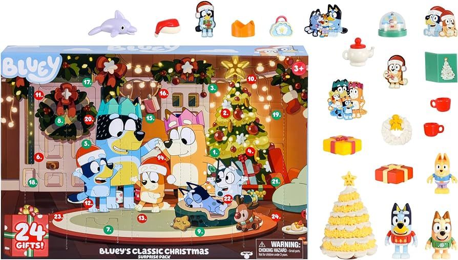 Bluey's Exclusive Advent Calendar Pack. Open the Packaging To Find A Bluey Surprise Each Day For ... | Amazon (US)