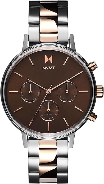 MVMT Nova - Dual Timezone Women’s Wristwatch - Minimalist Dress Watch for Women - 3 ATM/30 Mete... | Amazon (US)