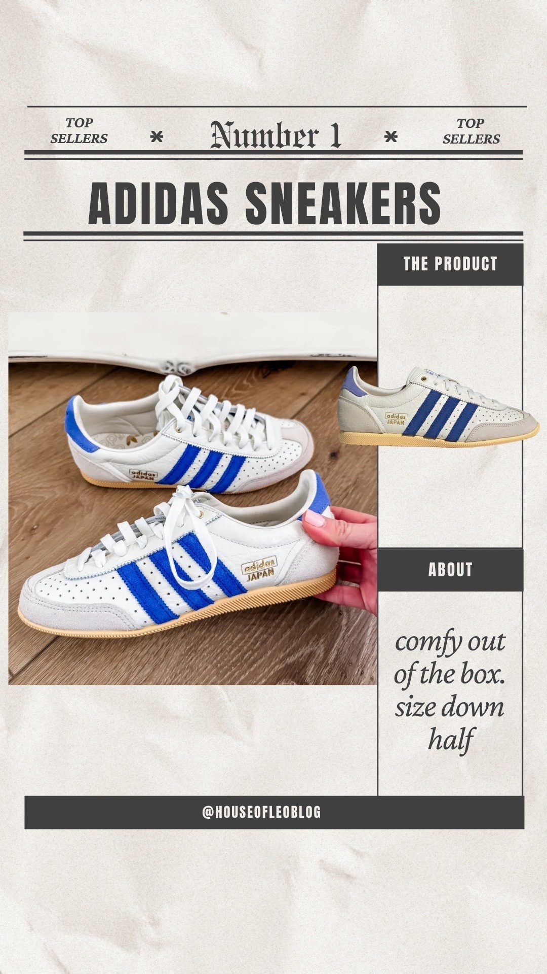 Adidas sneakers size down half