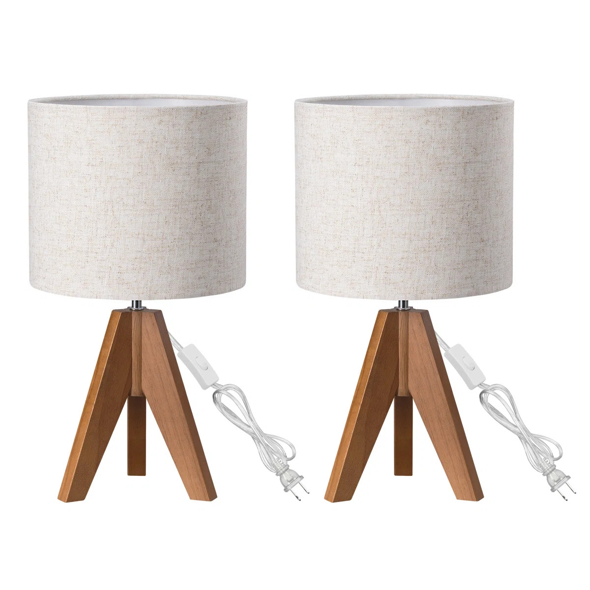 Brabazon Solid Wood Lamp (Set of 2) | Wayfair North America
