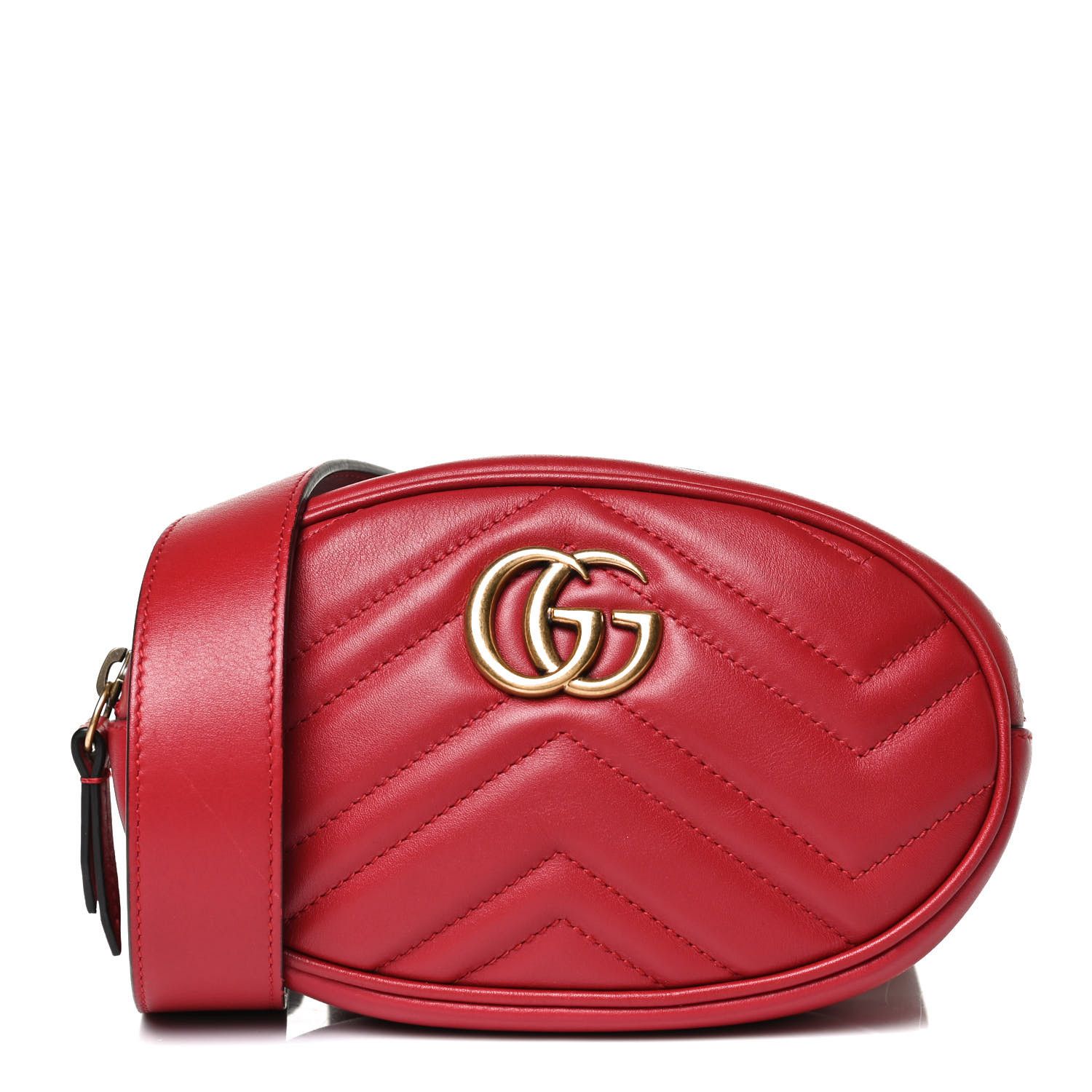 GUCCI

Calfskin Matelasse GG Marmont Belt Bag 75 Hibiscus Red | Fashionphile