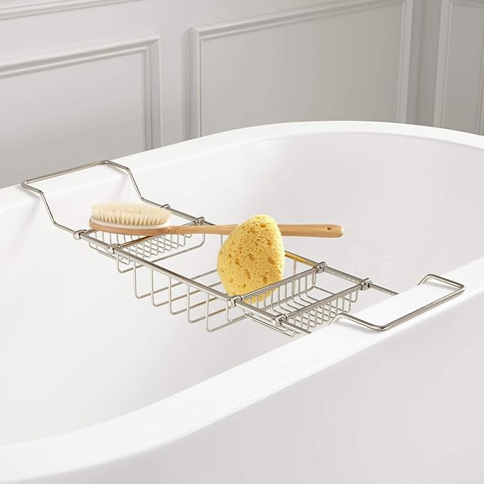 Signature Hardware 156332 Nottingham Brass Tub Caddy | Amazon (US)