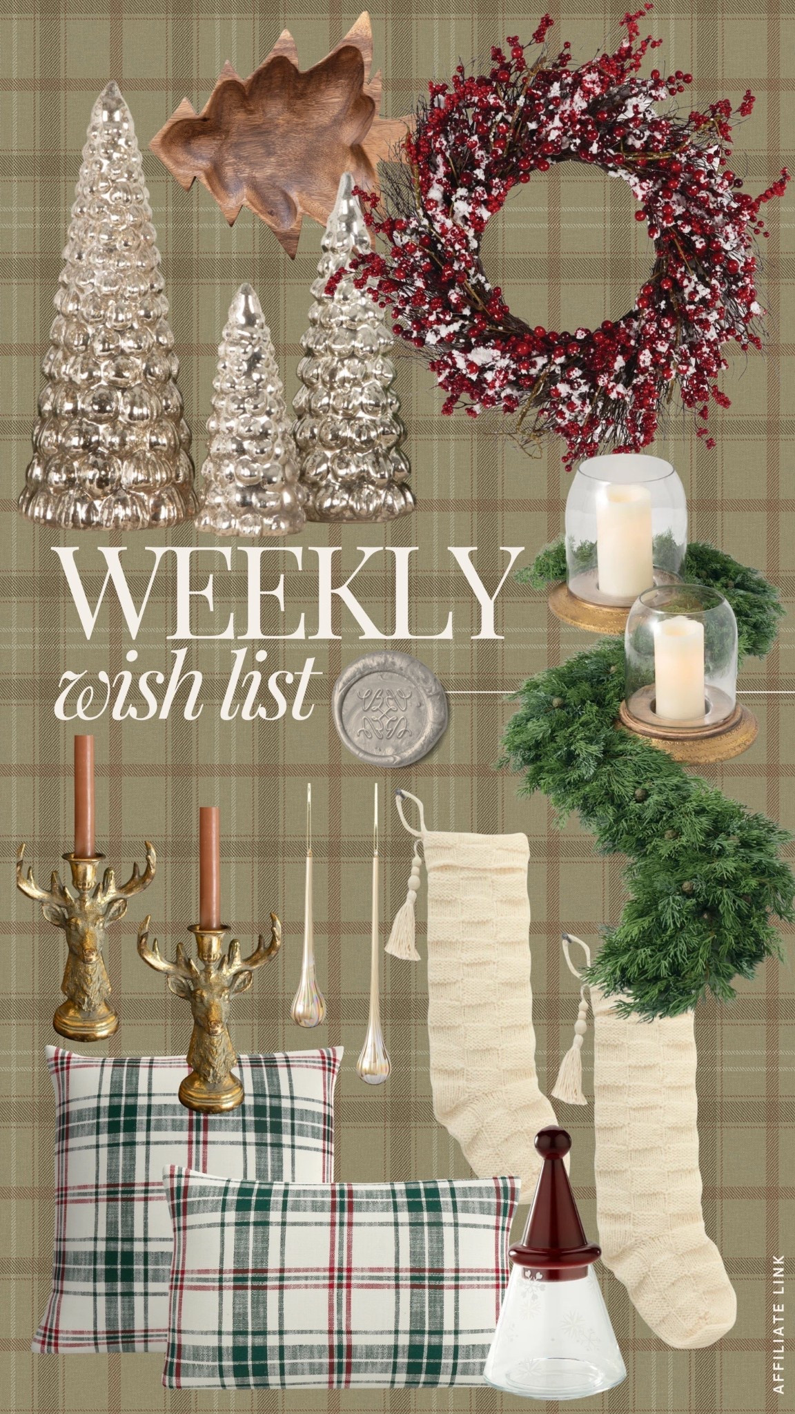 ✨ Cozy holiday wish list.
A little mix of classic plaid, warm candlelight, and metallic accents — everything that makes a home feel festive and inviting. These finds have that timeless charm you’ll bring out year after year. 🤍

#AmazonHome #AmazonFinds #AmazonFavorites #AmazonMostLoved #HomeFavorites #HolidayDecor #AmazonMustHaves 
#LTKStyleTip


#LTKHoliday #LTKSeasonal #LTKHome