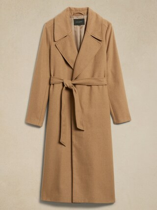 Tie-Waist Wrap Coat | Banana Republic Factory