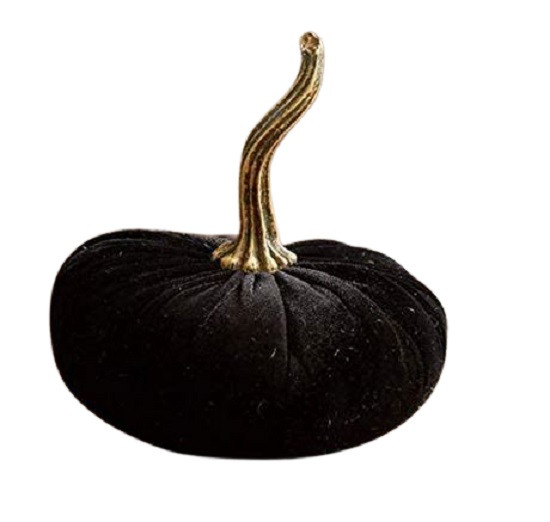 Fall Decor Black Velvet Pumpkin, Halloween Pumpkins, Plush Pumpkins - Walmart.com | Walmart (US)