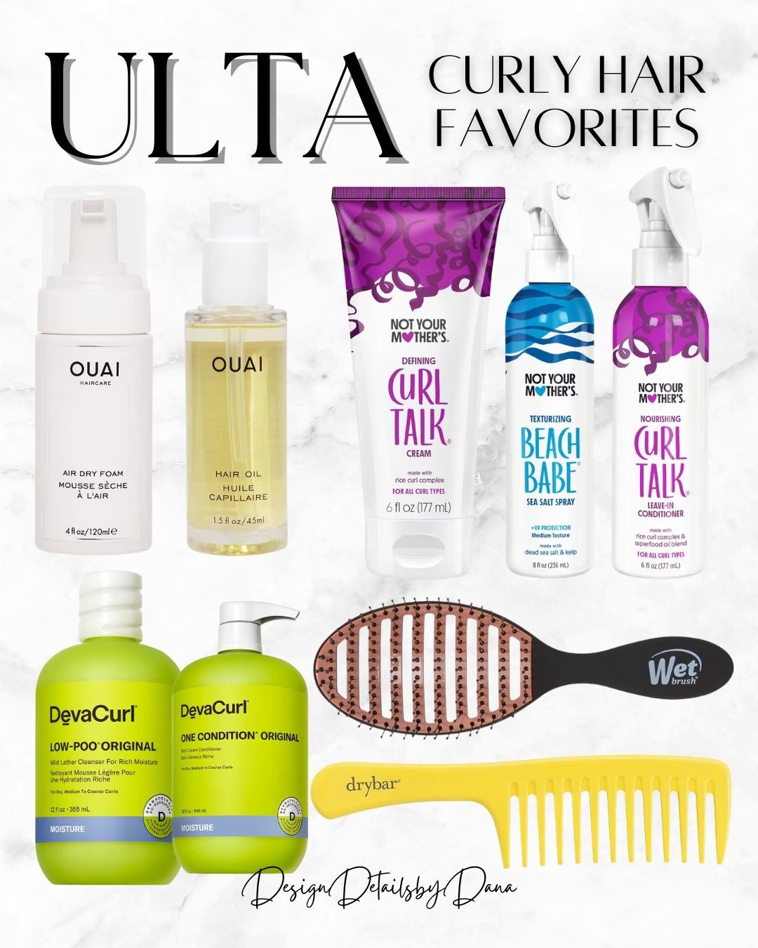 My curly hair essentials I own and love — all from Ulta Beauty! 

From OUAI and DevaCurl to my go-to detangle brush and more, these are the products I rely on for defined curls, frizz-free styles, and healthy hair every day. 💖

Whether you’re looking for curl creams, leave-in conditioners, styling gels, brushes for curly hair, hair masks, deep conditioners, or frizz control products, these picks are perfect for curly hair care routines, self-care hair moments, and keeping your curls bouncy and soft. 🛍️

💡 Pro tip: Stock up during Cyber Week or Ulta deals for your favorite curly hair essentials, limited edition sets, or holiday beauty bundles — they sell out fast!

Ulta Beauty, curly hair favorites, curly hair essentials, OUAI, DevaCurl, detangle brush, curl creams, leave-in conditioner, styling gel, hair mask, deep conditioner, frizz control, curly hair routine, healthy curls, defined curls, frizz-free hair, bouncy curls, soft curls, haircare favorites, beauty favorites, holiday beauty, beauty deals, LTK Cyber Week, self-care hair, must-have hair products.

#LTKBeauty #UltaBeauty #CurlyHairFavorites #CurlyHairEssentials #DevaCurl #OUAIHair #HaircareFavorites #DetangleBrush #CurlyHairRoutine #FrizzFreeCurls #HealthyHair #BeautyFavorites #HaircareMustHaves #SelfCareHair #LTKCyberWeek #BeautyDeals #HolidayBeauty #HaircareObsessed

#LTKBeauty #LTKCyberWeek #LTKgrwm