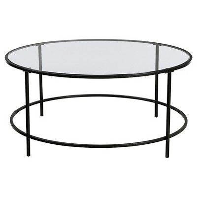 Soft Modern Round Table - Black/Clear - Sauder | Target