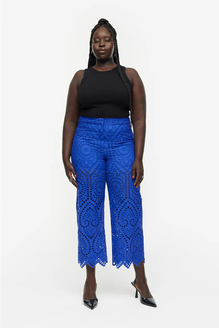 Eyelet Embroidered Pants | H&M (US + CA)