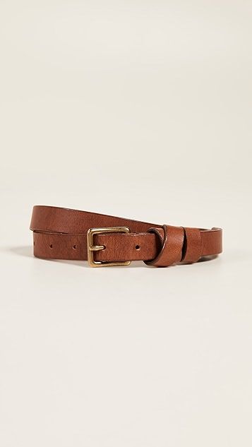 Leather Crisscross Skinny Belt | Shopbop