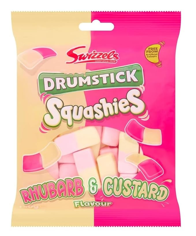 Swizzel Squashies Rhubarb & Custard 120g (Pack of 1) | Amazon (US)