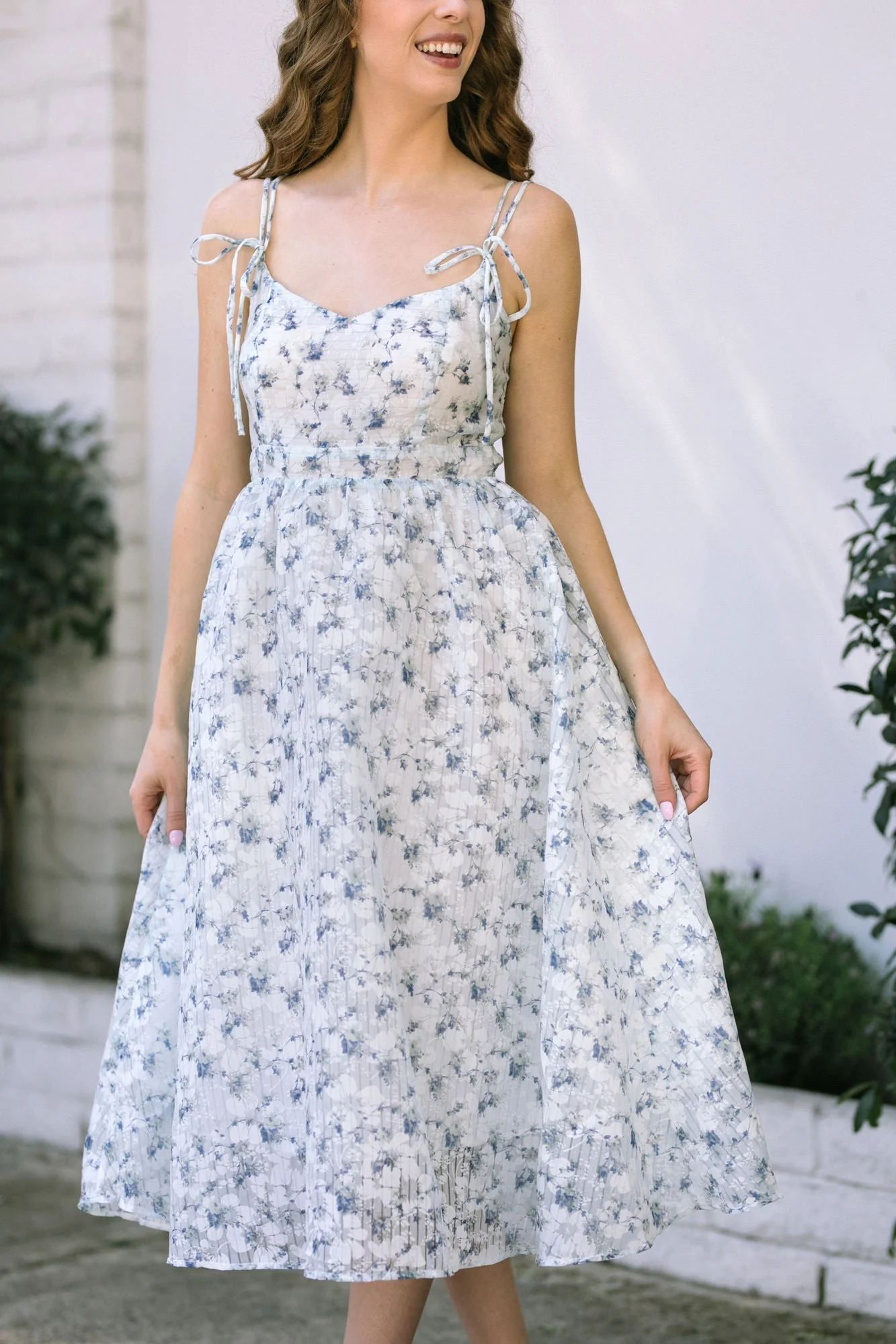 Viviana Floral Midi Dress | Morning Lavender