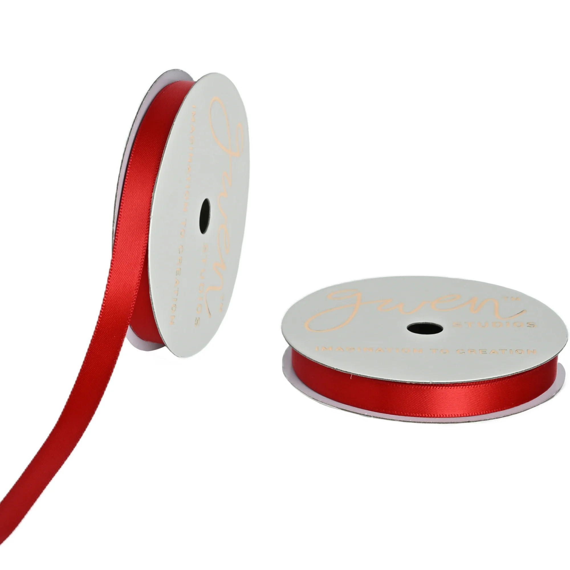 Gwen Studios 3/8" Red Satin Ribbon, 7 Yards | Walmart (US)