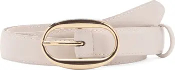 MANGO Oval Buckle Faux Leather Belt | Nordstrom | Nordstrom