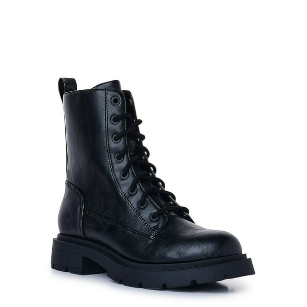 No Boundaries Women's Combat Boots - Walmart.com | Walmart (US)