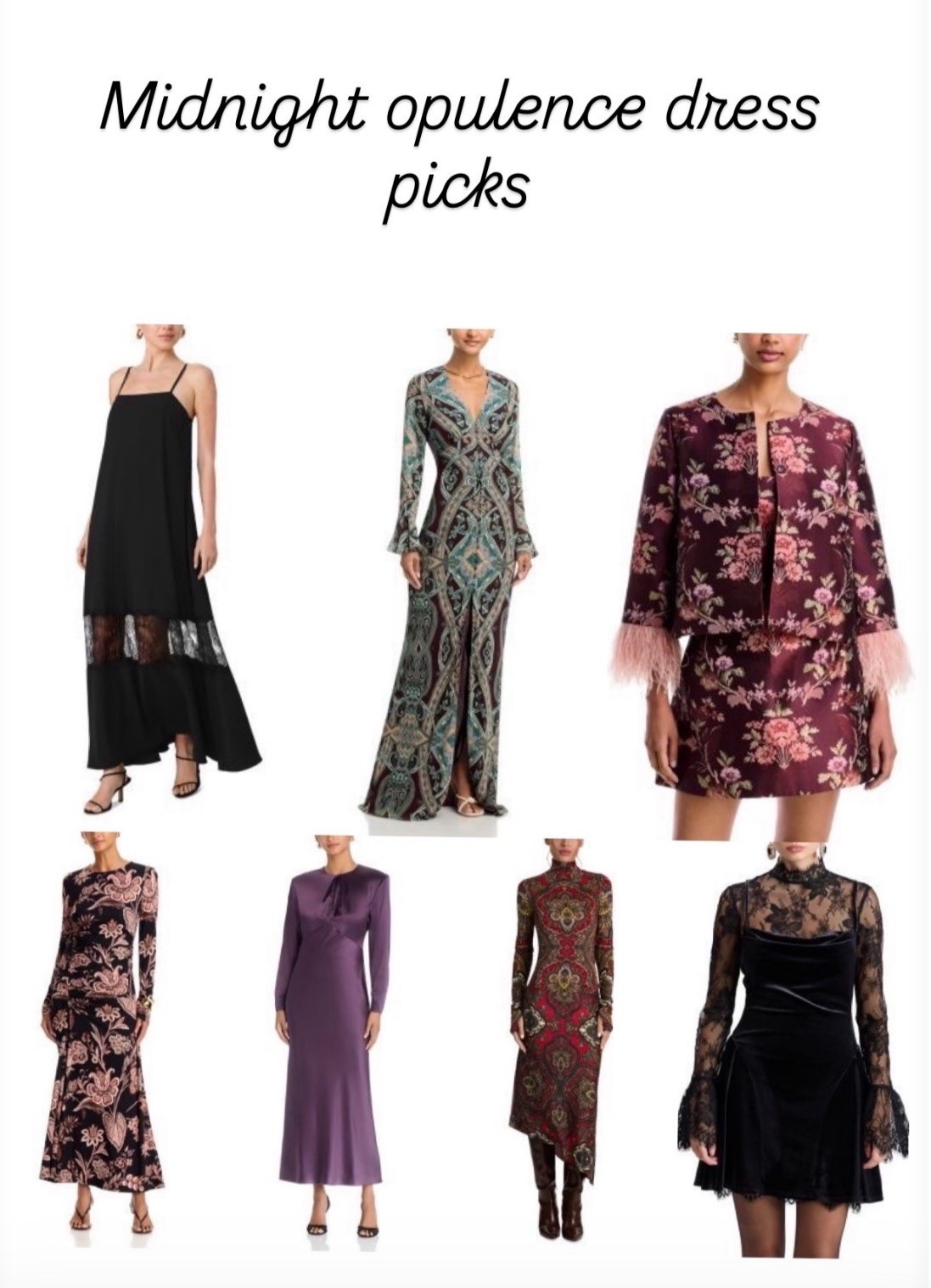 The ultimate midnight opulence dress up outfits I'm loving from @bloomingdales. #bloomingdales #ad
