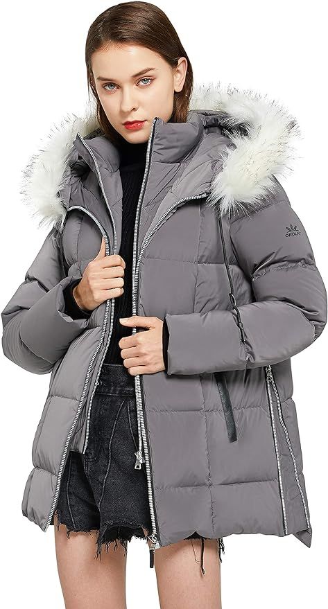 Orolay Women's Thickened Winter Bubble Down Coat Inner Vest Hooded Puffer Jacket | Amazon (US)
