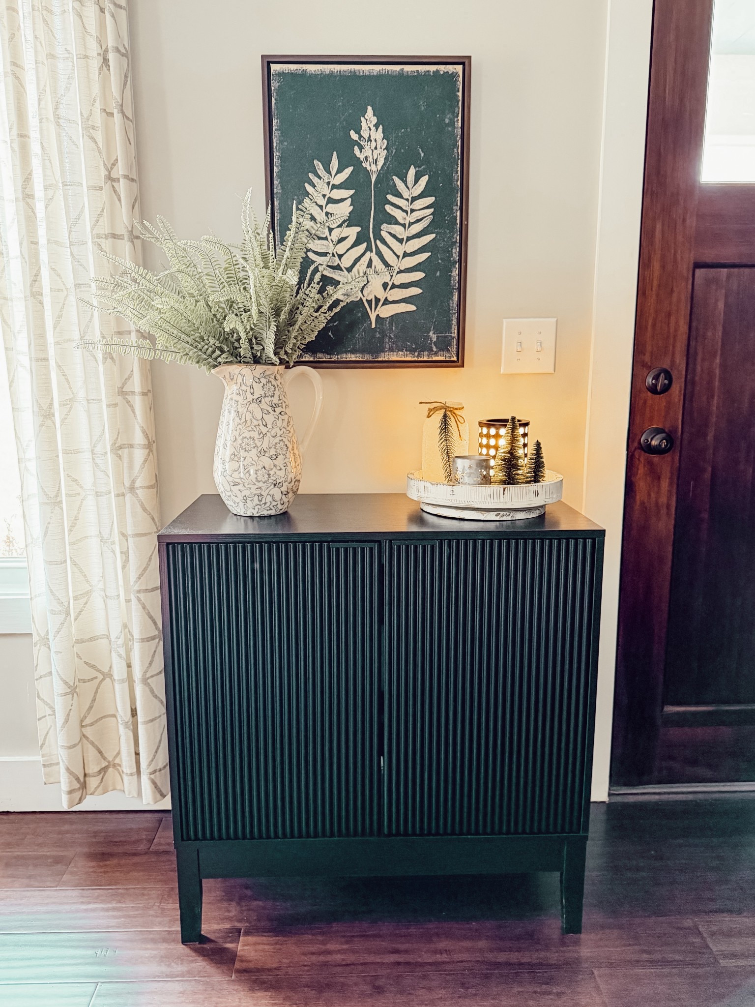 My entryway cabinet is all set up and ready for winter decor. I got rid of all the Christmas touches and just left out a few cozy winter pieces instead and I love how it turned out! Simple and cozy and just perfect 😉

#LTKSeasonal #LTKHome
