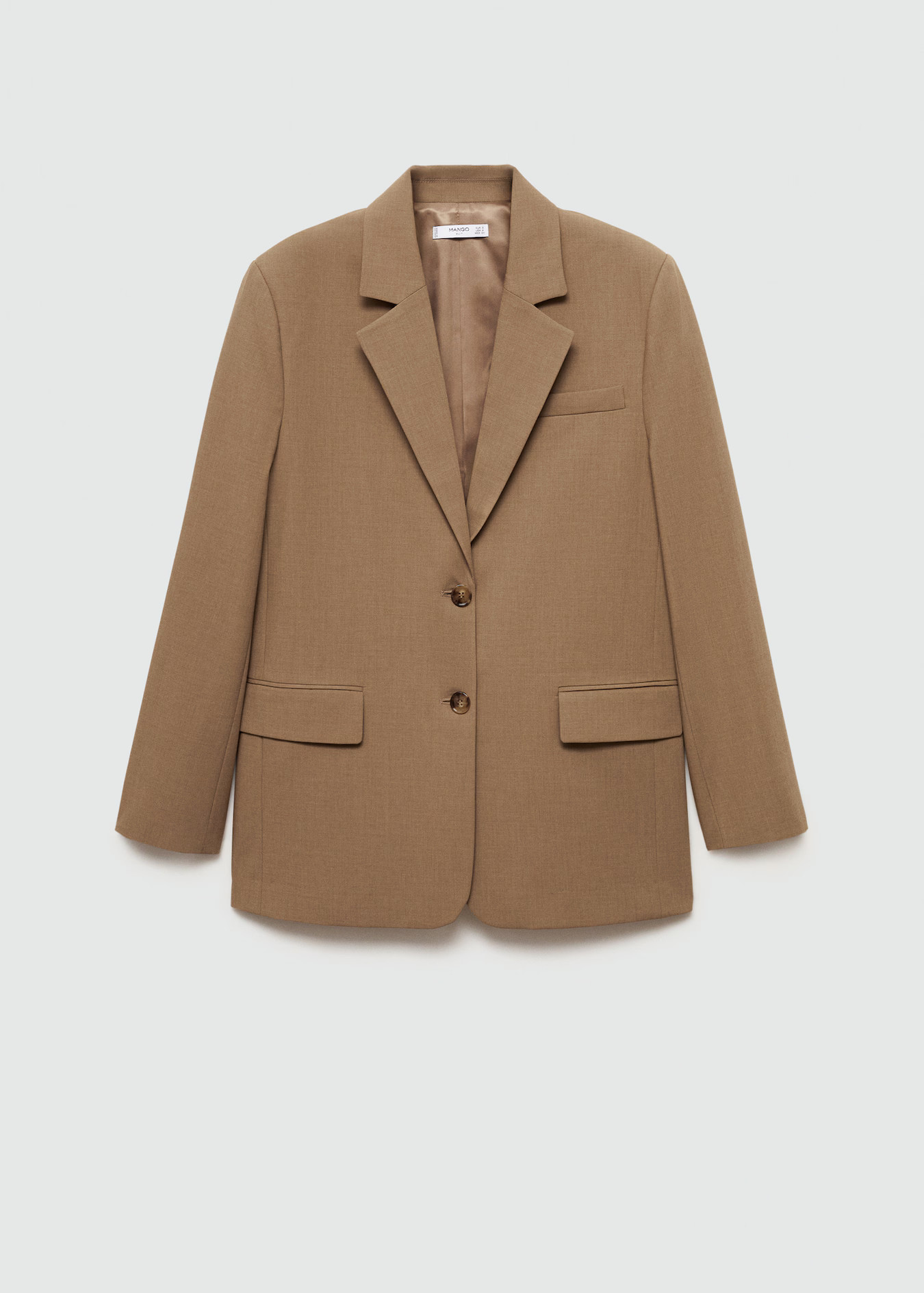 Straight-fit double-breasted suit jacket - Woman | MANGO United Kingdom | MANGO (UK)