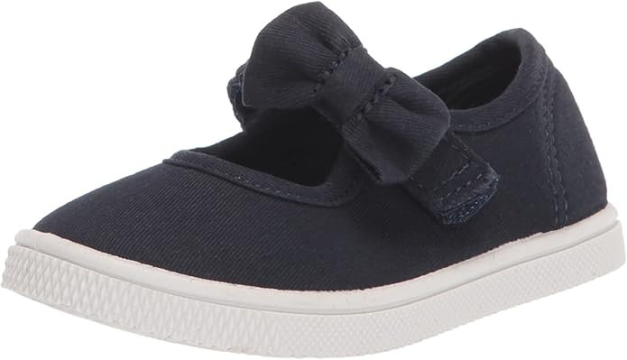 The Children's Place girls Uniform Bow Strap Canvas Sneakers | Amazon (US)
