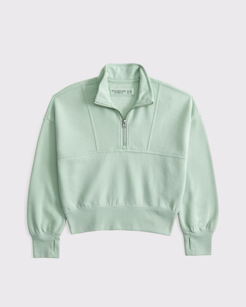 essential sunday half-zip sweatshirt | Abercrombie & Fitch (US)