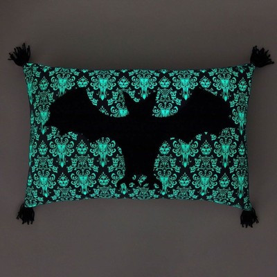 Disney Haunted Mansion Bat Pillow Glow in The Dark New Foolish Mortals Hallmark  | eBay | eBay US