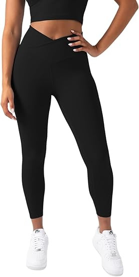 YITTY Active Women's Ultraluxe Crossover High-Waist Legging, Athleisure, 4-Way-Stretch | Amazon (US)