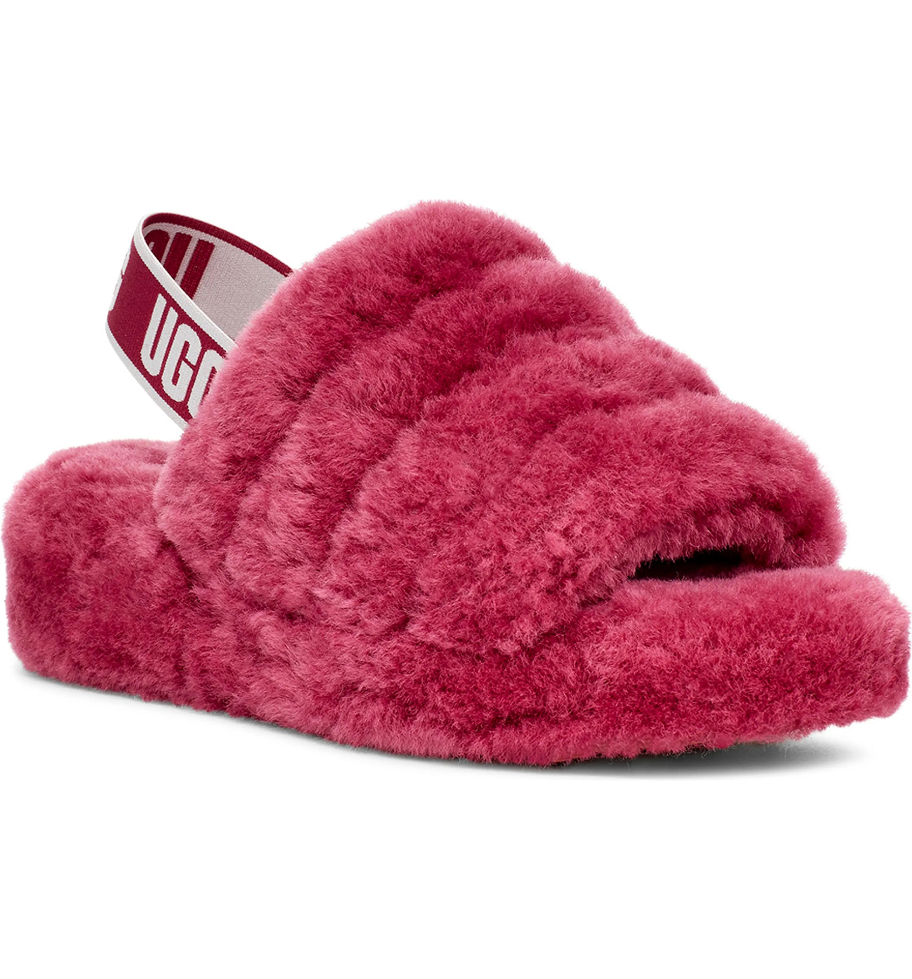 UGG® Fluff Yeah Genuine Shearling Slide (Women) | Nordstrom | Nordstrom