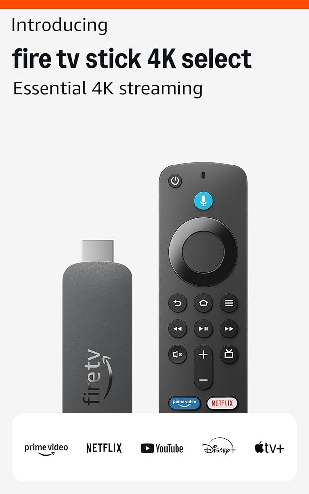 Amazon Fire TV Stick 4K Select (newest model), start streaming in 4K, AI-powered search, and free... | Amazon (US)