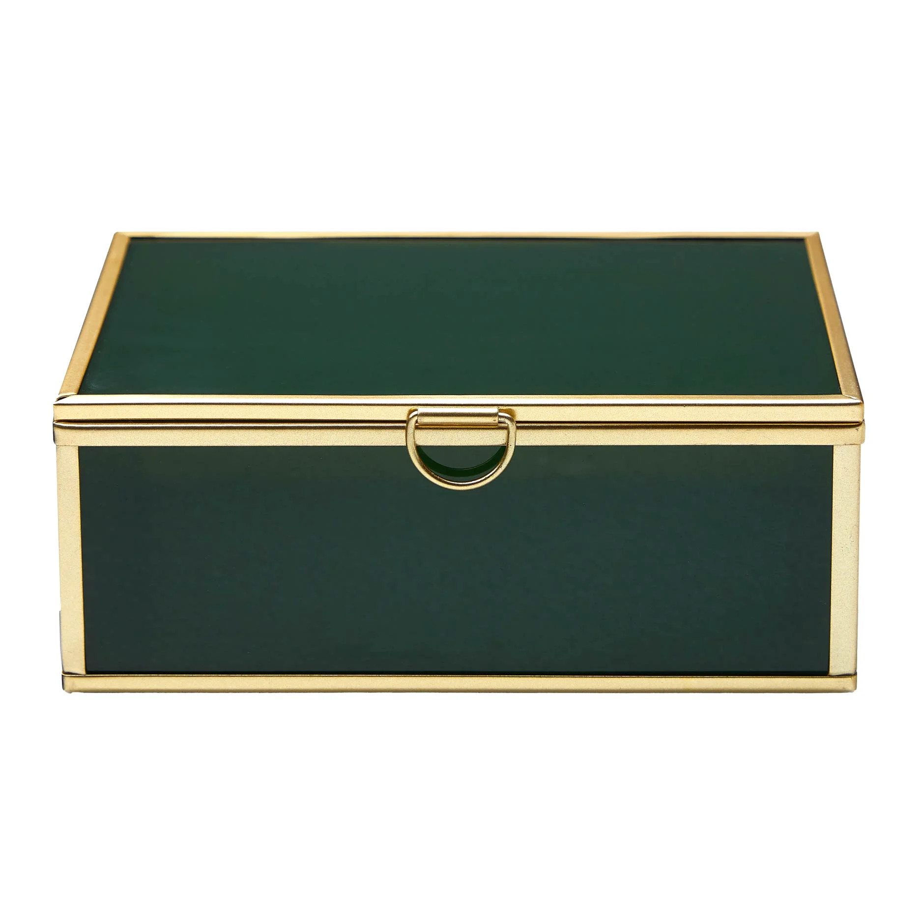 Beautiful 5.9"x 4.33" Green Glass Trinket Box by Drew Barrymore | Walmart (US)