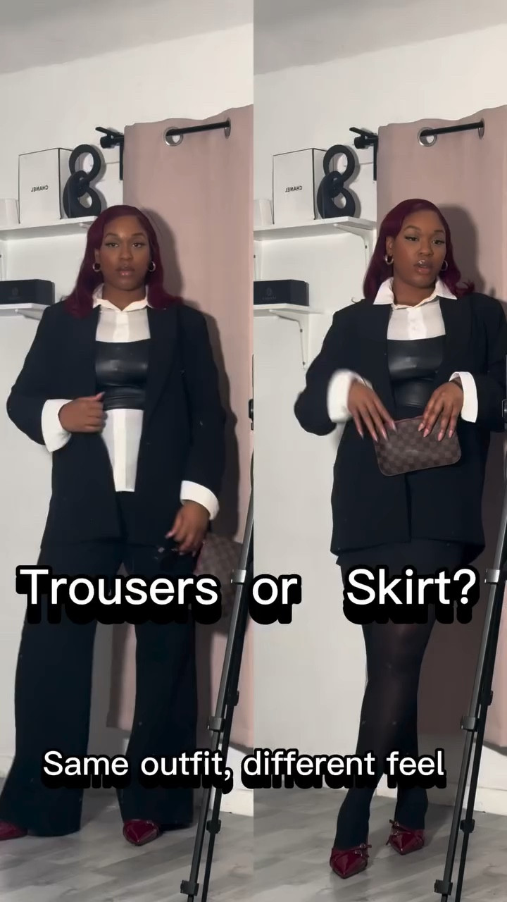 Trousers or skirt? I think I prefer the trousers 🌹