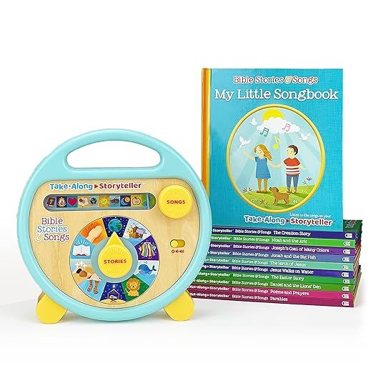 Bible Stories and Songs Interactive Electronic Take Along Storyteller with 11 Books     Library B... | Amazon (US)