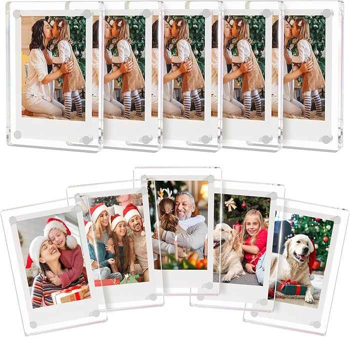 AITEE Acrylic Fridge Magnetic Frame,Double Sided Refrigerator Magnet Picture Frame, Fridge Photo ... | Amazon (US)