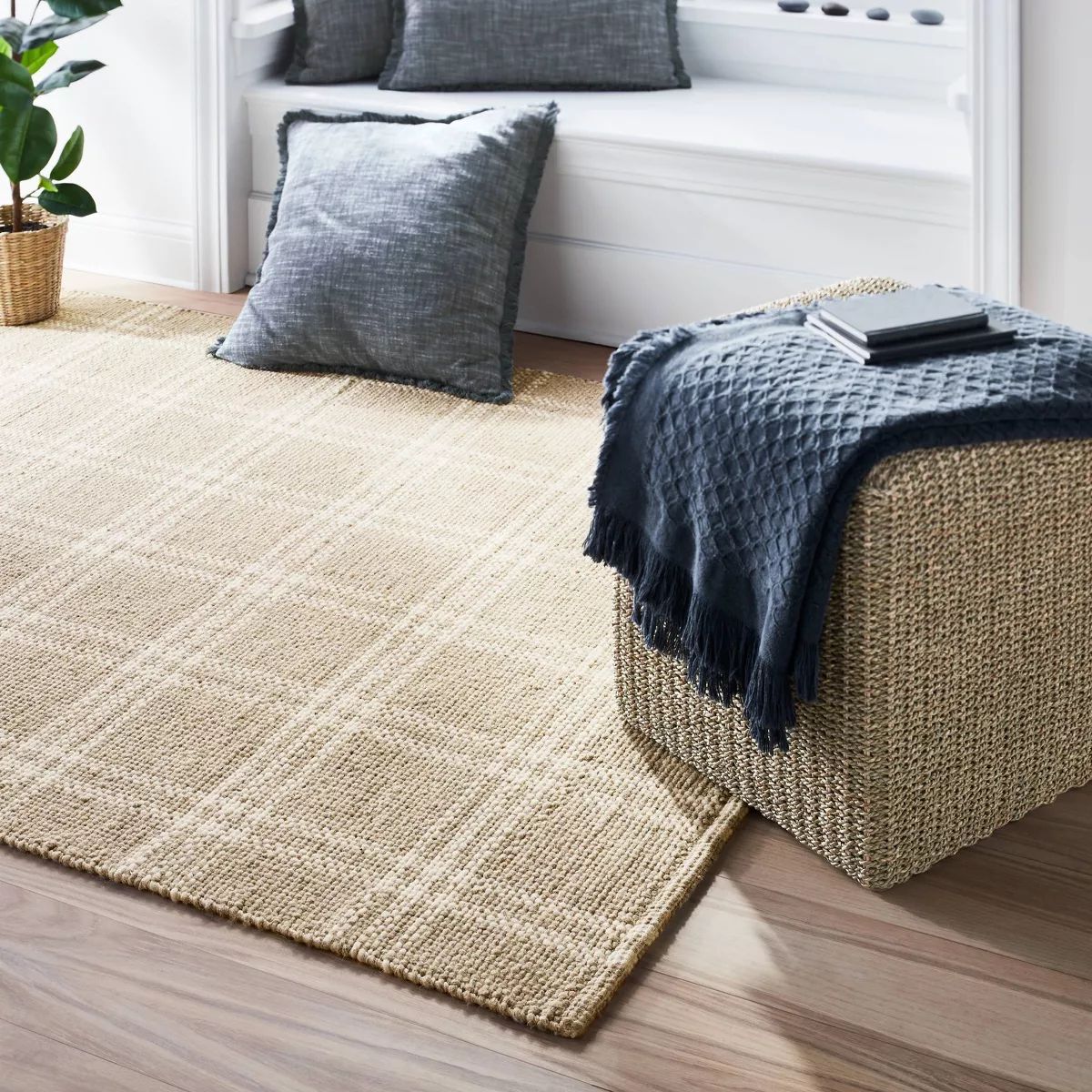 Cottonwood Hand Woven Plaid Wool/Cotton Area Rug - Threshold™ designed with Studio McGee | Target