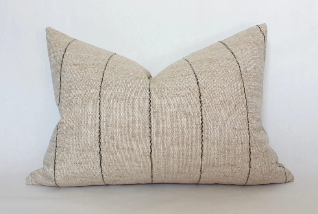 Evans Stripe Pillow | Textileish Designs