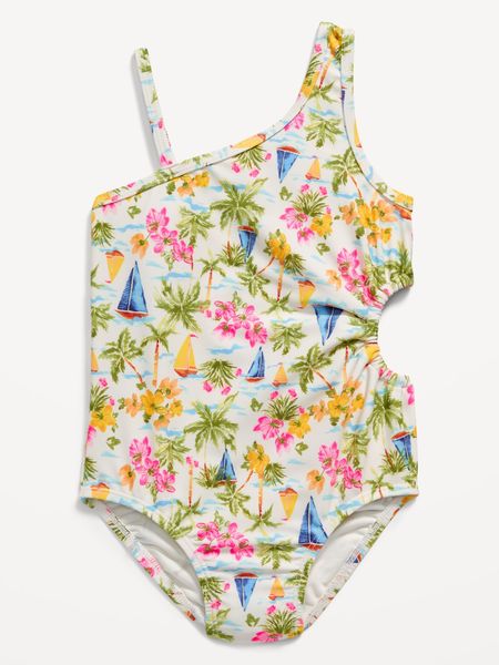 Side Cutout One-Piece Swimsuit for Toddler Girls | Old Navy (US)