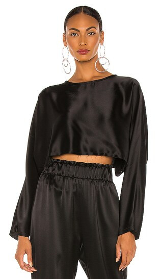 Emilia Top in Black | Revolve Clothing (Global)