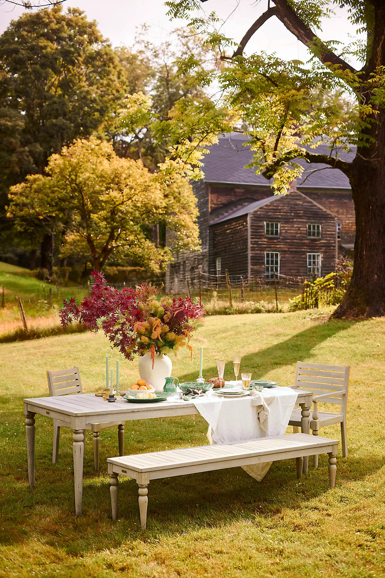 Shoreham Teak Dining Table, 7' | Anthropologie (US)
