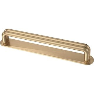 Liberty Urbane Wire 5-1/16 in. (128 mm) Champagne Bronze Drawer Pull with Backplate-P45038C-CZ-CP... | The Home Depot