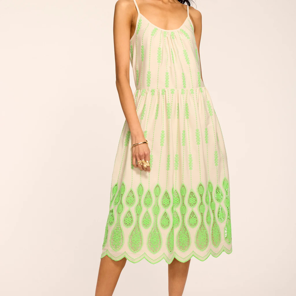 Sandra Embroidered Midi Dress | Ramy Brook