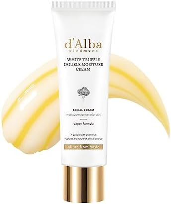 d'alba Piedmont White Truffle Double Moisture Cream, 2-in-1 Face Moisturizer, Vegan Skincare, Veg... | Amazon (US)
