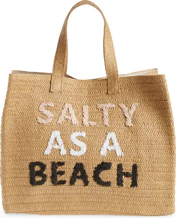Salty as a Beach Straw Tote | Nordstrom