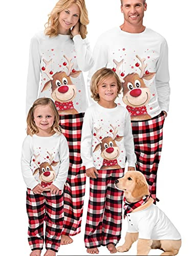 Oriental eLife Matching Christmas Pjs For Family,Elf Pajamas Christma Sets,Xmas Holiday Family Sleepwear Outfits（K-6Y） | Amazon (US)