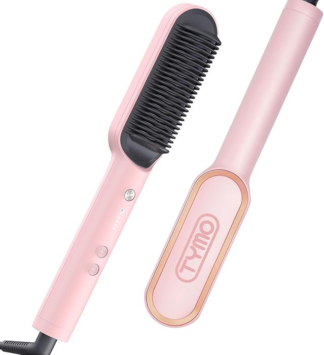TYMO Ring Hair Straightener Brush – Hair Straightening Iron with Built-in Comb, 20s Fast Heatin... | Amazon (US)