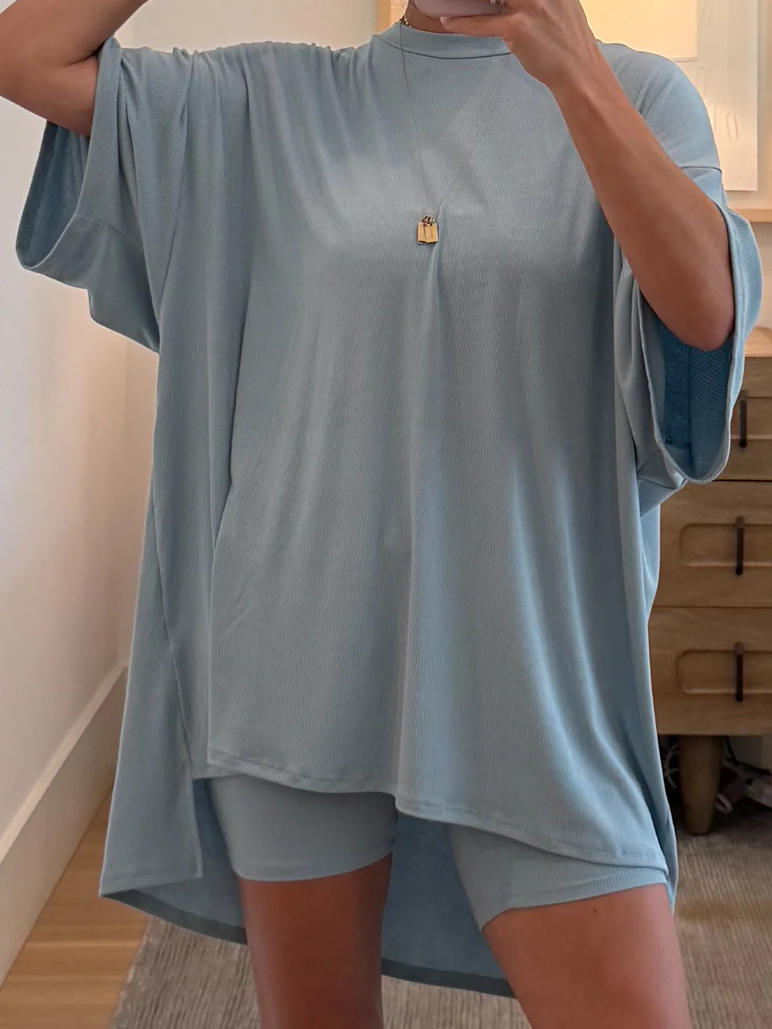 Novi Ribbed Tee + Shorts Set | Sky Blue | +Plus Available | RESTOCK | Shop Talulah