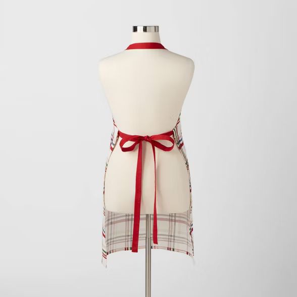 Cotton Plaid Apron Red - Threshold™ | Target